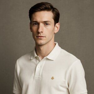 Brooks Brothers Performance Polo – White Piqué Cotton – Size XXL